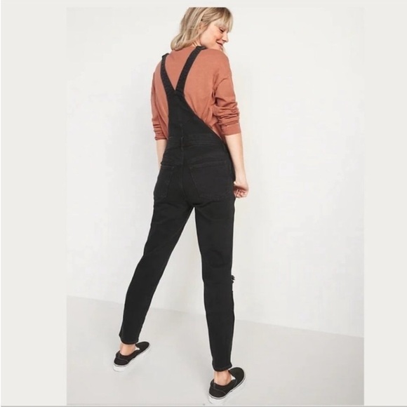 NWT! Black O.G. Straight Black Ripped Jean Overalls  - Multiple💛💎 - Picture 11 of 13